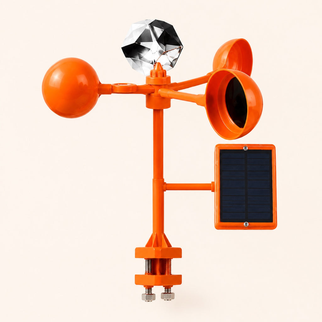 PestRay Rooftop Spinner, solar wind-spinner bird repeller, studio