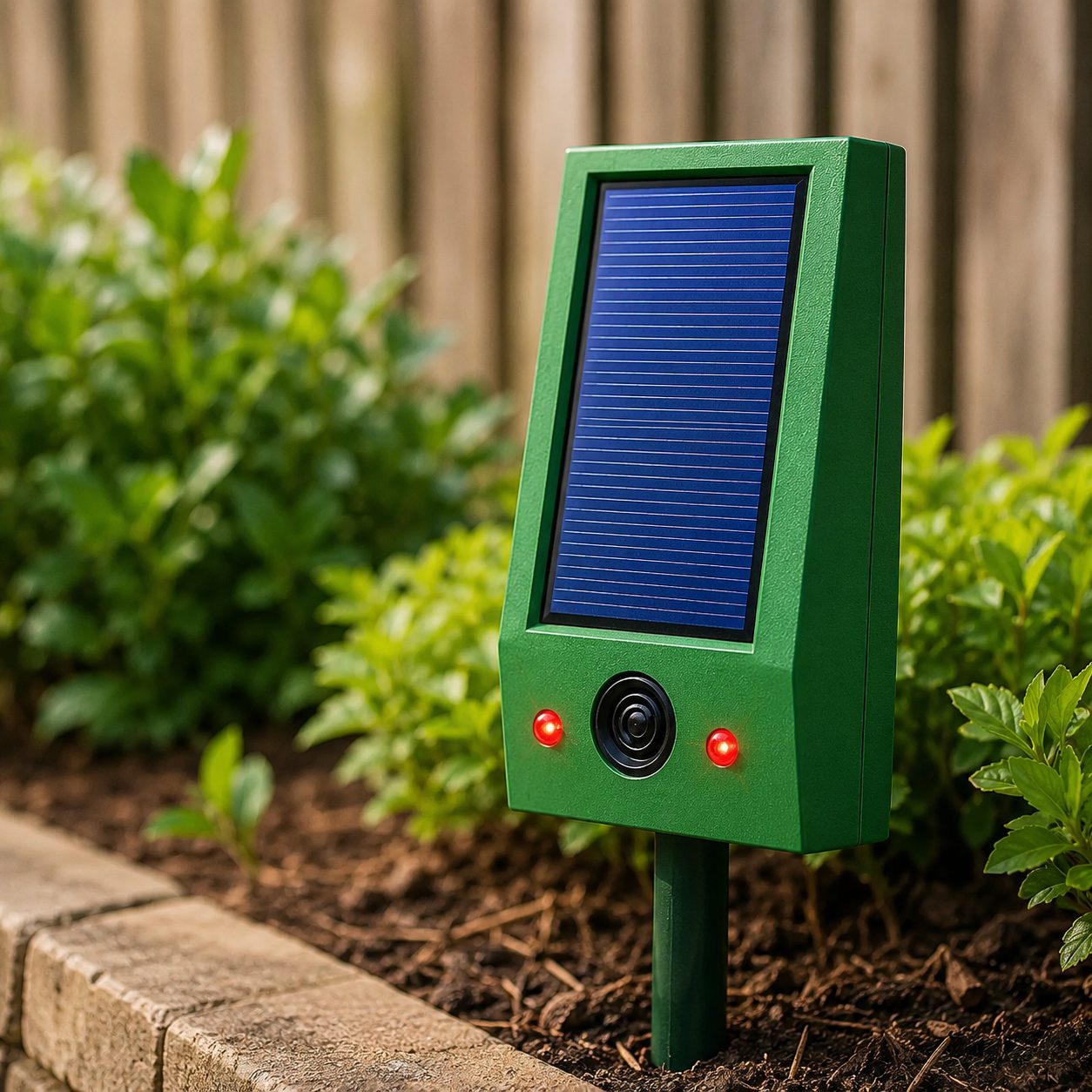 IonAway staked in a garden bed