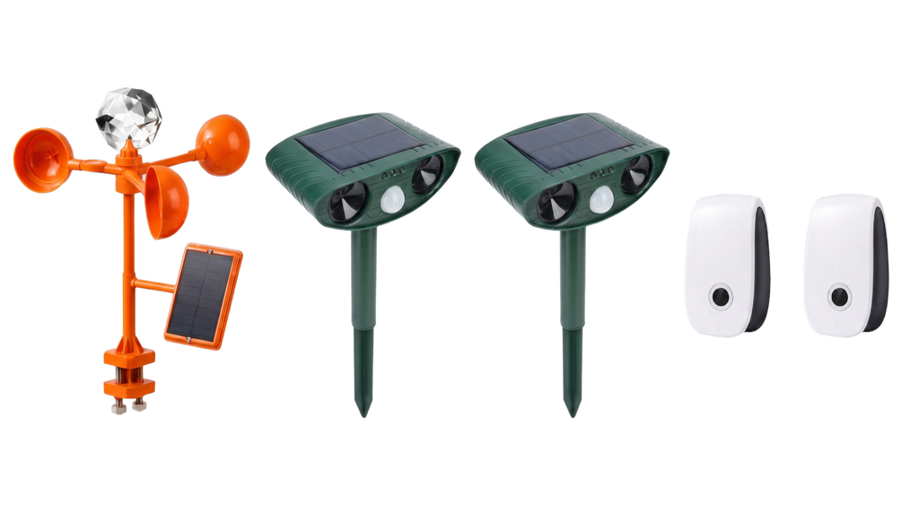 PestRay Complete System Pro: Rooftop Spinner, two Perimeter Sentries and two Indoor Plugs
